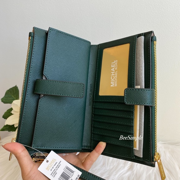 Michael Kors Jet Set Travel Double Zip Wristlet - Picture 3 of 6